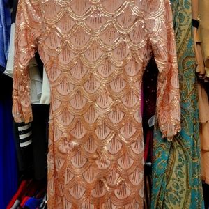 Gianni Bini pink sequin dress